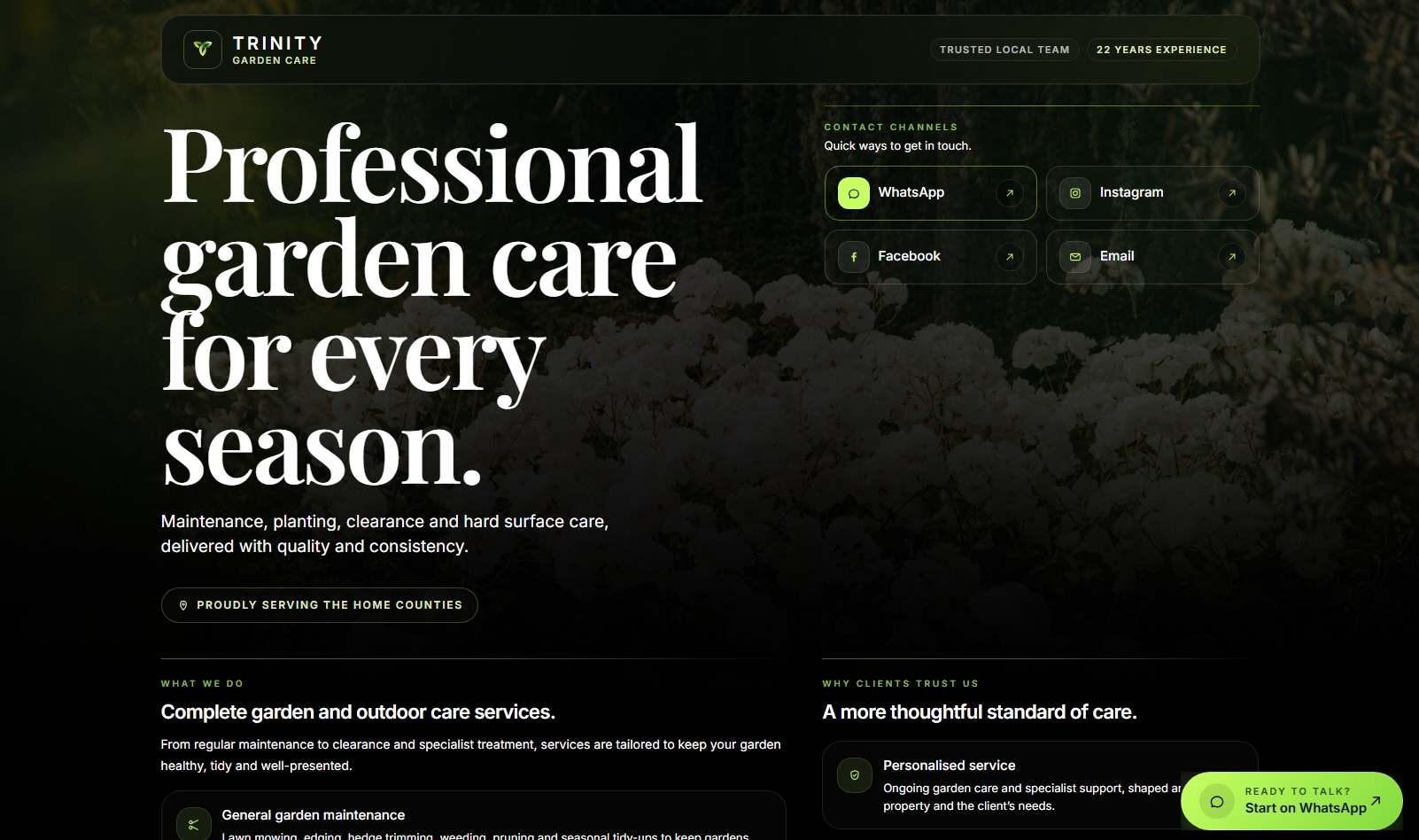 Project Trinity Garden Care